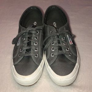 Superga Gray Canvas Shoes